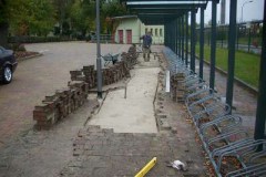 Pflasterarbeiten Betonstein Pflaster Begradigung