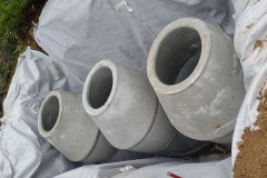 Regenwasser Versickerung 3x Sickerschaechte einbauen