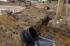 Regenwasser Versickerung Sickerschacht bauen
