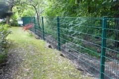 Zaunbau Doppelstabmatten Zaun aufstellen