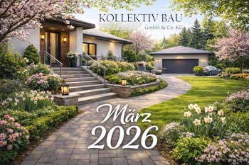 Kollektiv Bau baut Ihre Aussenanlage nicht nur im März 2026 Aussenanlage im März 2026 mit Kolektiv Bau